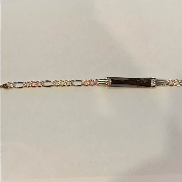 Girls 14k Gold Butterfly ID Bracelet 6 inches - Picture 12 of 15